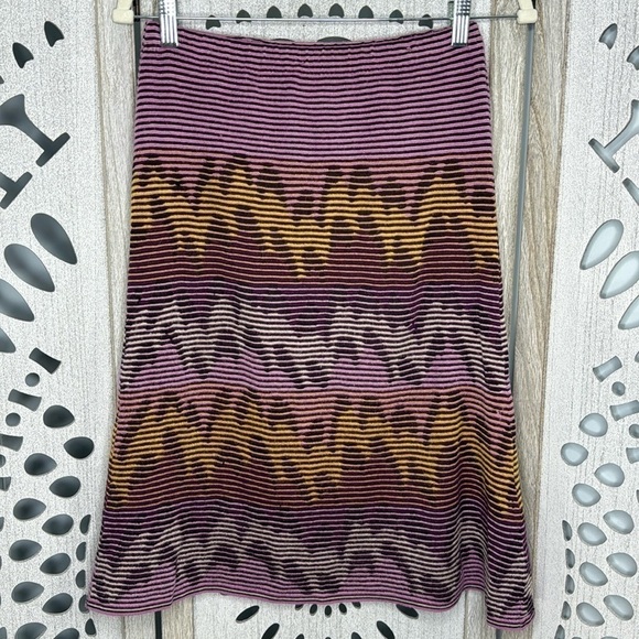 Missoni Dresses & Skirts - VTG 80’s Missoni Orange Label Chevron Wool Blend Skirt IT42/US 6